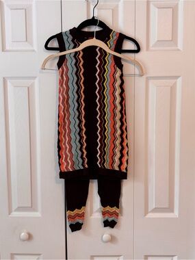 Missoni for Target Kids Zigzag Knit Set in Brown, Orange, Blue, Yellow
